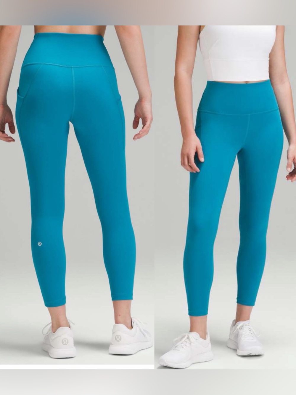 Lululemon Wunder Train High-Rise Tight with Pockets 25" Hawaiian Blue Size 12